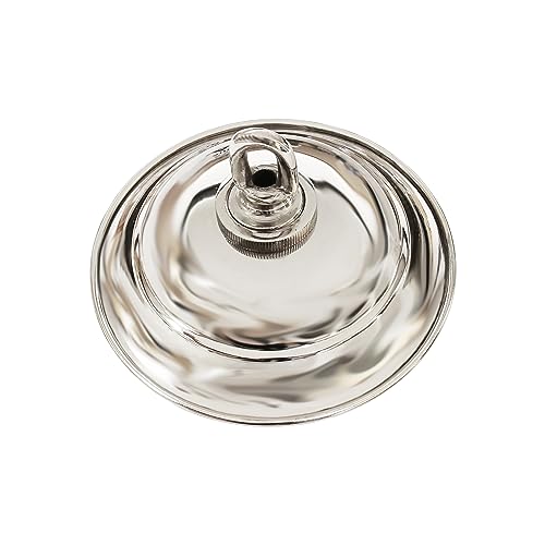 Image of RCH Hardware CN-BR05-120 Brass Traditional Round Ceiling Canopy, 4.7 Inch, Polished Nickel