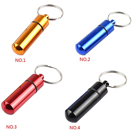 Alumínio Box Camping Outdoor Viagem Capsule-chaves Pills Titular armazenamento caso Organizer