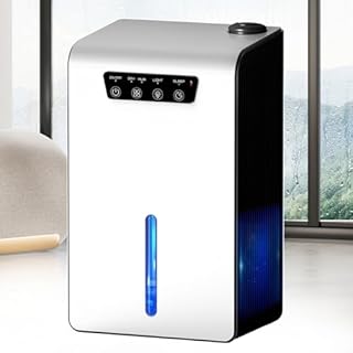 Deumidificatore e umidificatore 2 in 1 per piccoli spazi, serbatoio da 3,2 l, illuminazione ambientale, compatto e silenzioso per scrivania, armadio, roulotte