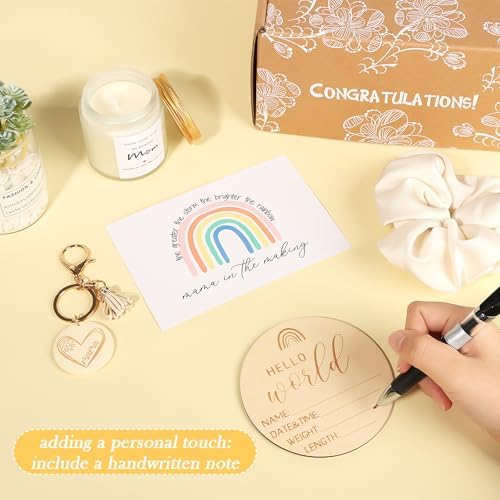 New Mom Gifts Box, Pregnancy Gifts for Expecting Mom, Postpartum Gifts for First Time Moms, Cool Gifts for New Mom After Birth, New Mom Care Package After Baby - 5