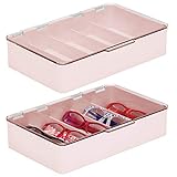 PRAKTISCHE BRILLENAUFBEWAHRUNG: In den jeweils 5 Fächern dieser Box im 2er-Set sind Brillen, Accessoires und Sonnenbrillen übersichtlich sortiert und dank eines Deckels von Staub geschützt aufbewahrt.