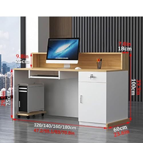 Scrivania regolabile in altezza con serratura Ders moderno tavolo da ufficio per uso professionale perfetto per worpaces e aziende