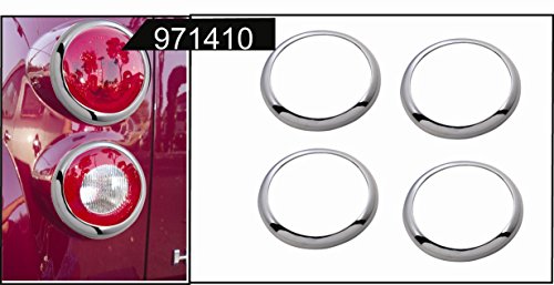Avanzato Chrome Tail Light Lamp Bezel Trim Cover Rings Fits: Chevy HHR 4 PCS 2005,2006,2007,2008,2009,2010,2011