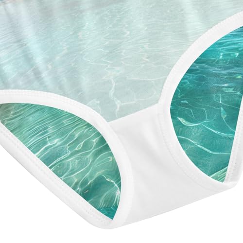 Cotton Girls Underwear Toddler Tropical Beach Palm Trees Coast Girl Panties Cute Artistic Kids Briefs Undies 2t 5