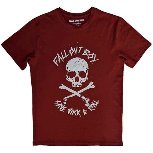 T-shirt Fall Out Boy rouge idéal pour les festivals et concerts rock