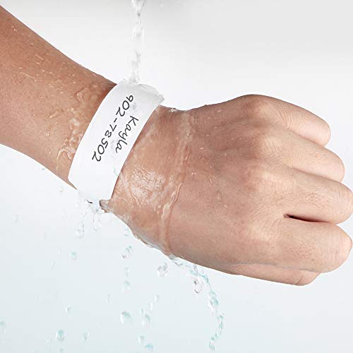 Wristall White Plastic Wristbands For Hospital 100 Pack thumb #2