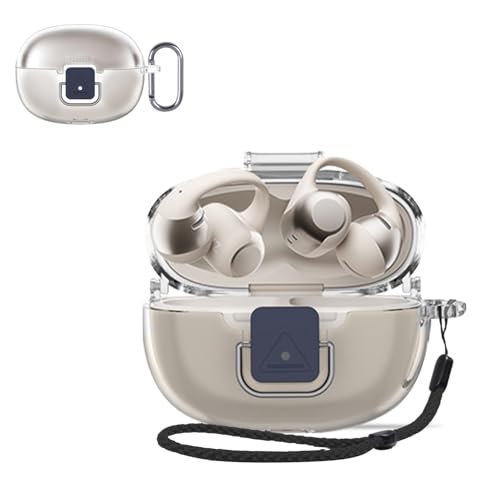 Shokz (�V���b�N�X) OpenDots ONE �p �P�[�X �J�o�[ �yHUKWIMO�z �J���r�i�t��+�X�g���b�v�t�� �ϏՌ� �h�� �h�o �����[�d�\ �S�ʕی� �L�Y�h�~ Shokz (�V���b�N�X) OpenDots ONE �Ή� [�N���A ����]