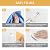 Three Drywall Patch Repair Kit with Scraper, Wall Spackle Repair Paste, Wall Mending Agent Quick and Easy Solution to Fill The Holes for Home Wall, Plaster Dent Repair and Wood Scratch Repair