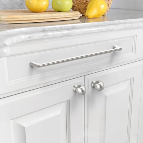 Image of Asidrama 6 Pack 10 Inch(256mm) Polished Chrome Cabinet Pulls: Chrome Cabinet Hardware for Cupboard Drawer Pulls
