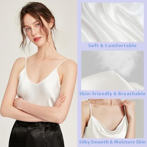Image of Luxurious 100% Mulberry Silk Chemise - 19 Momme Sleeveless Nightgown