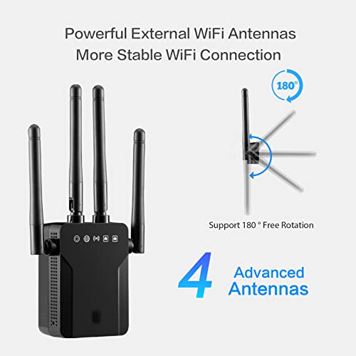 WiFi Bridge WiFi to Ethernet Adapter - AC1200 Dual Band 5G/2.4G Wireless Ethernet Adapter WiFi to Wired Ethernet Adapter Convert Printer to Wireless Ethernet to WiFi Adapter for Printers - Thumbnail 6