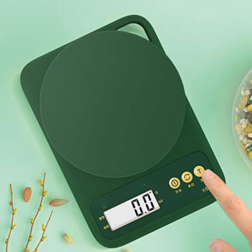 Digital Kitchen Scales Multifunction Scale Measures,Suitable for Kitchen,Color: Green,Size: 13cm*10cm,1 Pcs