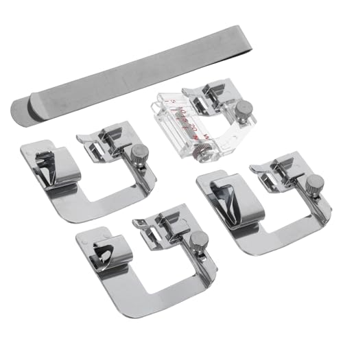 Set de 5 pies prensatelas ajustables para máquina de coser miniatura 1