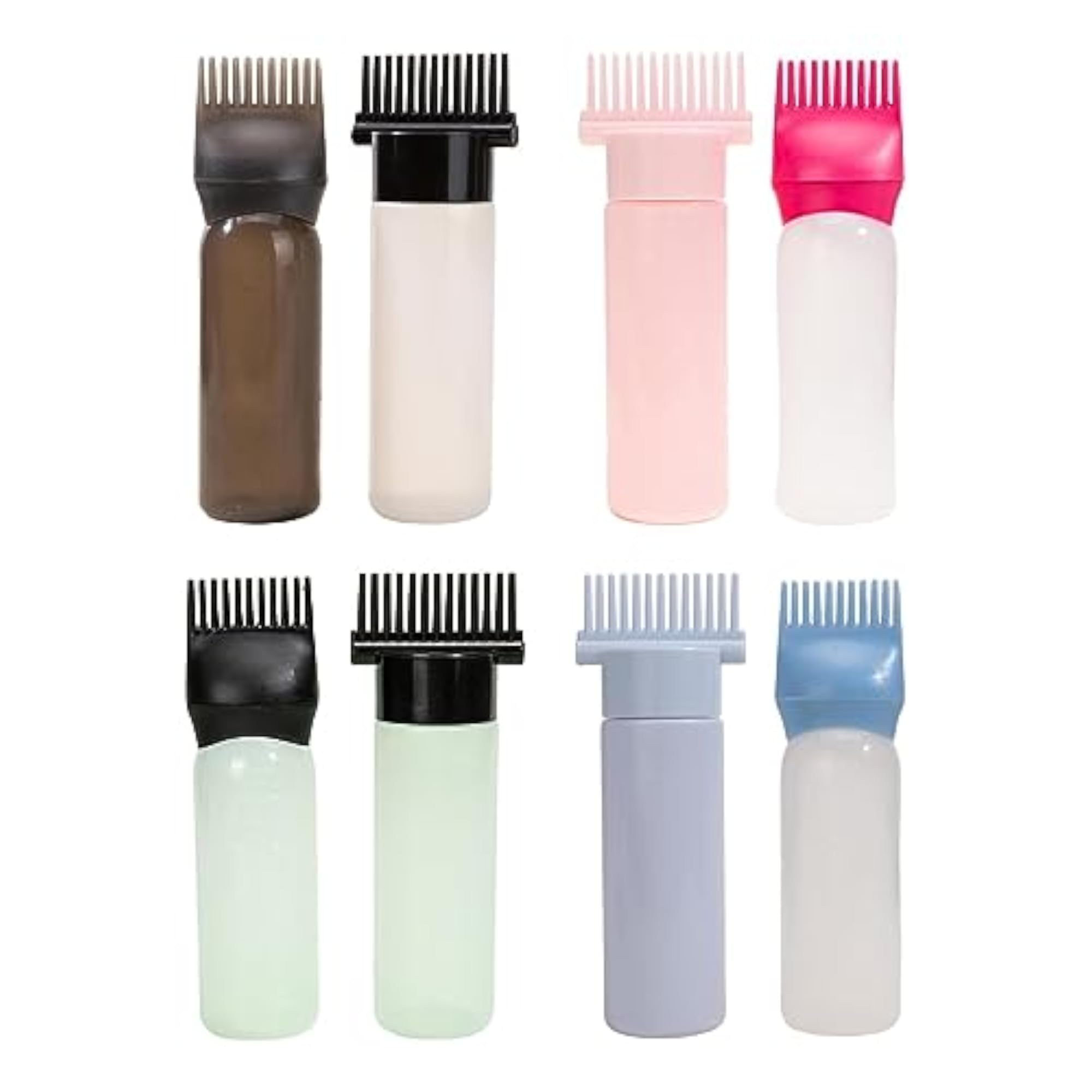 2x Root Comb Applicator Bottles for Hair Dye