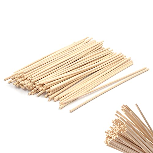 100 Stück Weidenrohr, Rohrmaterial, Weidenpfähle, Durchmesser 3 m, geflochtenes Material, natürliches Rattanrohr, Raumduftstäbchen, rundes natürliches Rattanrohr für Korbherstellung und Weben (L-25