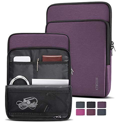 KTMOUW Housse Ordinateur 15,6 Pouces Pochette Ordinateur Imperméable PC Portable Compatible 15 Pouces Antichoc Sacoche Ordinateur Portable Violet Foncé