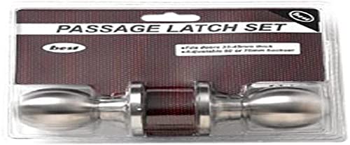 merriway Bulk Hardware BH01662 Passage Jack Set in Stainless Steel Finish, White