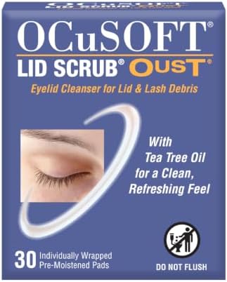 OCuSOFT Lid Scrub Oust Eyelid Cleanser - 30 Pre-Moistened Pads