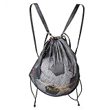 Kumandaluo Basketball Bag with mesh Drawstring for Storage, Breathable for Sports use, Suitable for Volleyball, Football, Rugby, Swimming Bags, Double-Shoulder Strap, Cross-Body Strap