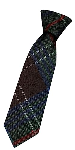 Cravate en laine pour garçon tissée en Écosse au tartan Chisholm Hunting