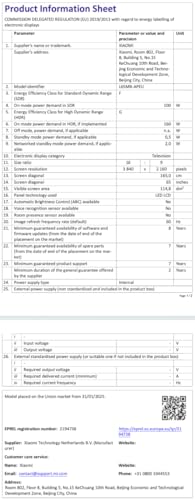 XIAOMI Téléviseur A Pro (2026) 75" QLED 4K UHD - ELA5840EU