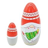 Renouvelez votre décoration de Noël : embellissez votre décoration de Noël avec notre ensemble de poupées Nesting qui comprend cinq tailles adaptées à toutes les occasions de décoration. Chaque poupée est unique et imbriquée en taille décroissante, de la plus grande de 15,5 cm à la plus petite de 4 cm. Apportez non seulement du plaisir, mais aussi du style à n'importe quelle pièce