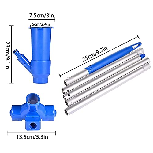NABIAN Fonte de piscina portátil para limpeza de escova de aspirador de pó com borracha pode ser ane