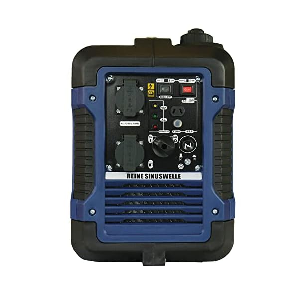 Stromerzeuger GNR.2050 | Strom Generator | Benzin | 4l Tankvolumen l 4-Takt Motor l Inverter l mit Tragegriff l Ölsensor & Eco-Modus l leise: 59 dB(A) l Notstromaggregat l Stromaggregat – Bild 8
