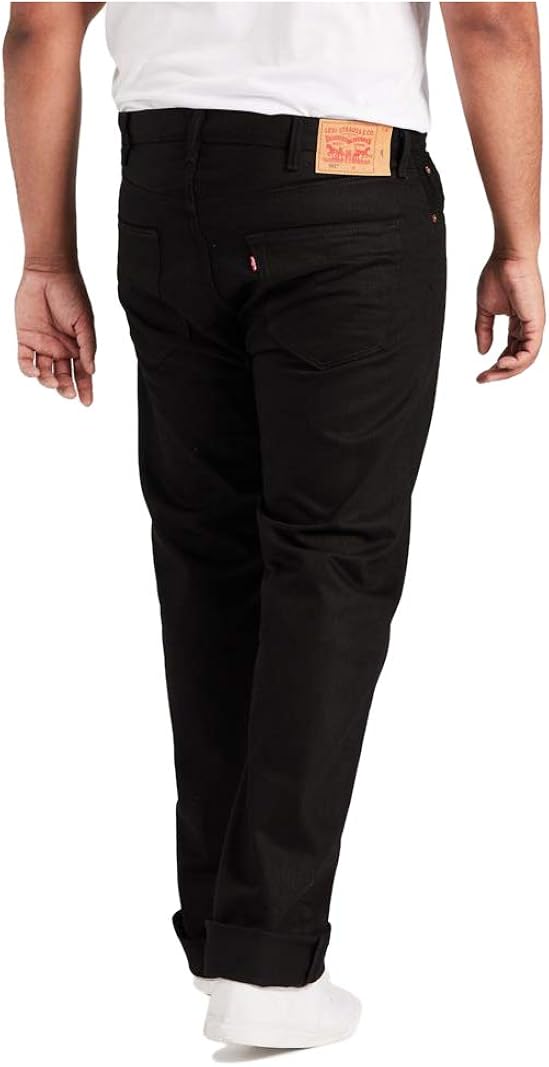 Levi's Men's Big and Tall 501 Original Fit Jean 40W x 38L Polished Black