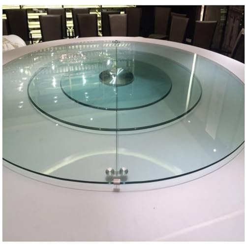 Plateau de table en verre trempé 42cm poli pour salle à manger