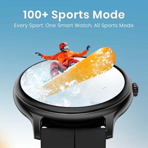 Image of GameSir Glavito Round Dial Smartwatch with 1.49 inch AMOLED Display, 100+ Sports Modes, IP67, Bluetooth Calling, Crown Control, Health Tracking, 100+ Watch Faces, Men & Women (Magnetic Black dial)