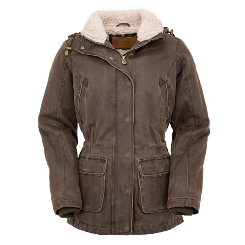 OUTBACK TRADING Women's 2864 Woodbury Vintage Canyonland Outdoor Casual Water Resistant Jacket with Removable Hood