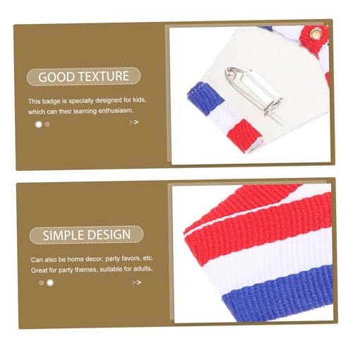 Lurrose 5 Unidades Alfinete Da Bandeira Americana Distintivo De Festa Infantil Distintivo De Prêmio