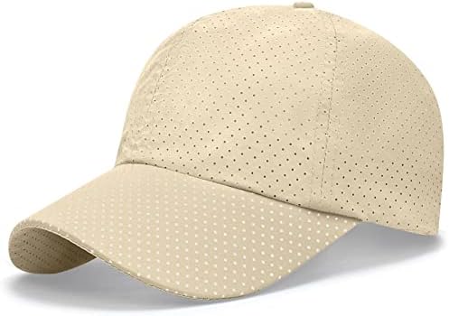 Mesh Baseball Caps for Men Women - Quick Drying Running Hat,Adjustable Sport Cap Lightweight Breathable Golf Outdoor Cap Plain Summer Sun Hat for Unisex