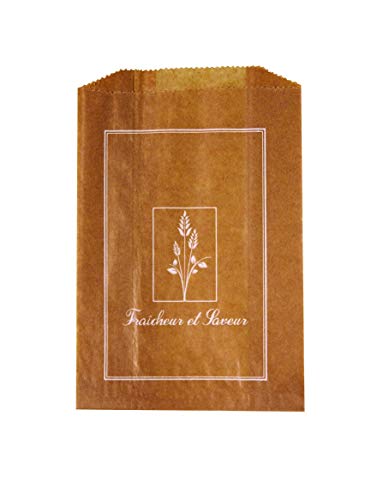 FaisTonGateau - Lot de 1000 sacs croissant kraft N°3-1000 sachets kraft brun