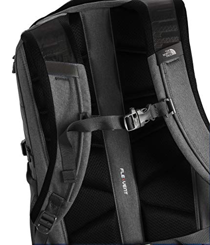 The North Face Borealis Laptop Backpack - Bookbag for Work, School, or Travel, Zinc Grey Dark Heather/TNF Black, One Size