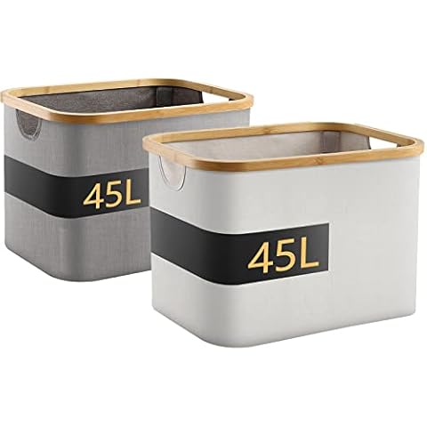 Hibisaws 2x45L Cesto Ropa Sucia Cover