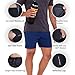 All Citizens Athletic Gym Shorts Men - 4 Way Stretch Fabric, Running Shorts for Men 5 inch, Quick Dry, Perfect for Workout, Training, Tennis & Sports, Pack of 3, Black, Grey, Blue, X-Large