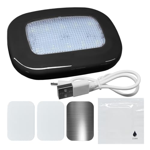 Luz magnética para interior de coche con techo LED inalámbrico y USB