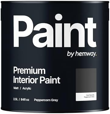 Hemway Sunset Pink - 2.5 Litre - Paint Premium Interior Indoor Matt British-Made Eco Acrylic Emulsion - Matt Finish, Low VOC, Interior Wall, Ceiling, Kitchen, Bathroom, Bedroom & Door