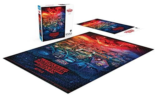 Buffalo Games - Stranger Things - Hawkins - 1000 Piece Jigsaw Puzzle, Multicolor, 1000 pieces, 26.75 x 19.75 inches - Image 4