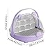 Baoblaze Silkworm Breeding Box Silkworm Hatching Container Carry Handle for Silkworms Turtles Observation Cabin Small Pet Breeding Box, Purple