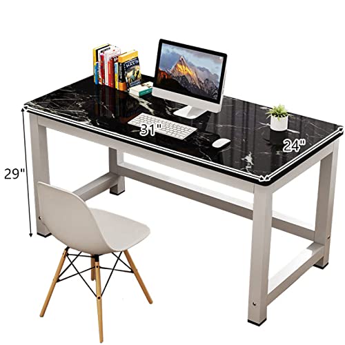 Bureau d'ordinateur moderne table d'étude compacte 31 pouces