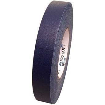 Pro Gaff Gaffers Tape 1 and 2 inch Widths, 17 Colors Available, 1 inch, Blue