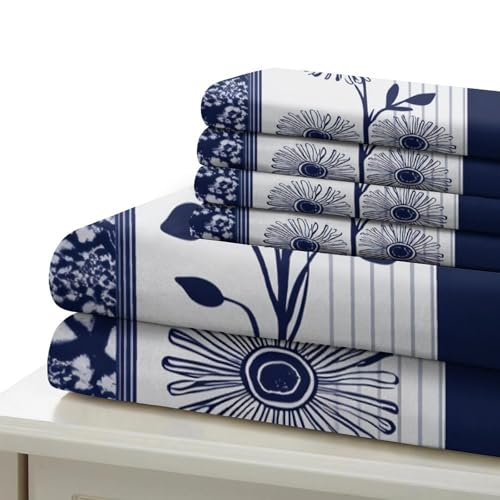 Housse de Couette Motif Floral Moderne 3D Ensemble Literie Botanique - 7