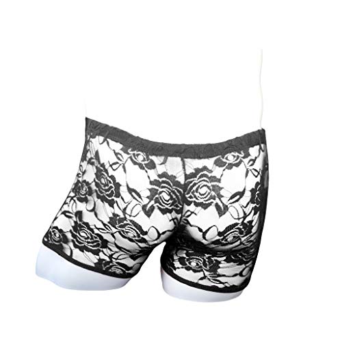 Transparent Lace Boxers Boxer Shorts Underwear for Sissy Boys4