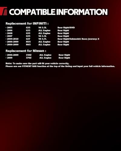 Image of Torchbeam Rear Brake Caliper Right for INFINITI 2005 2007 G35 3.5L, INFINITI 2006 2008 G35, INFINITI 2009-2010 G37 3.7L, Rear Right Caliper Replace # 19B2793A
