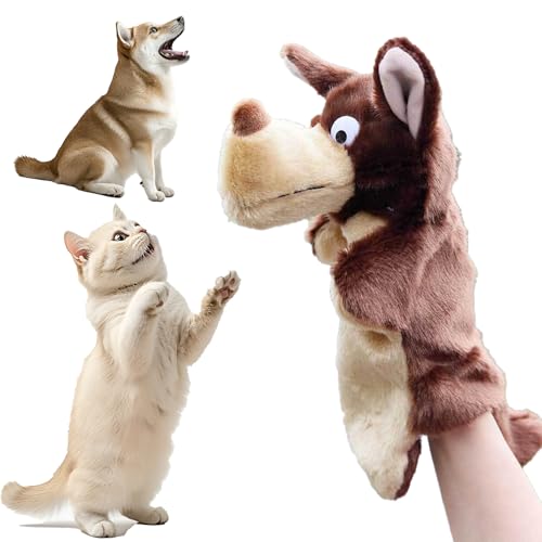 GAUNMPC Cat Wrestling Toy Puppet, Essential cat Play Gloves for