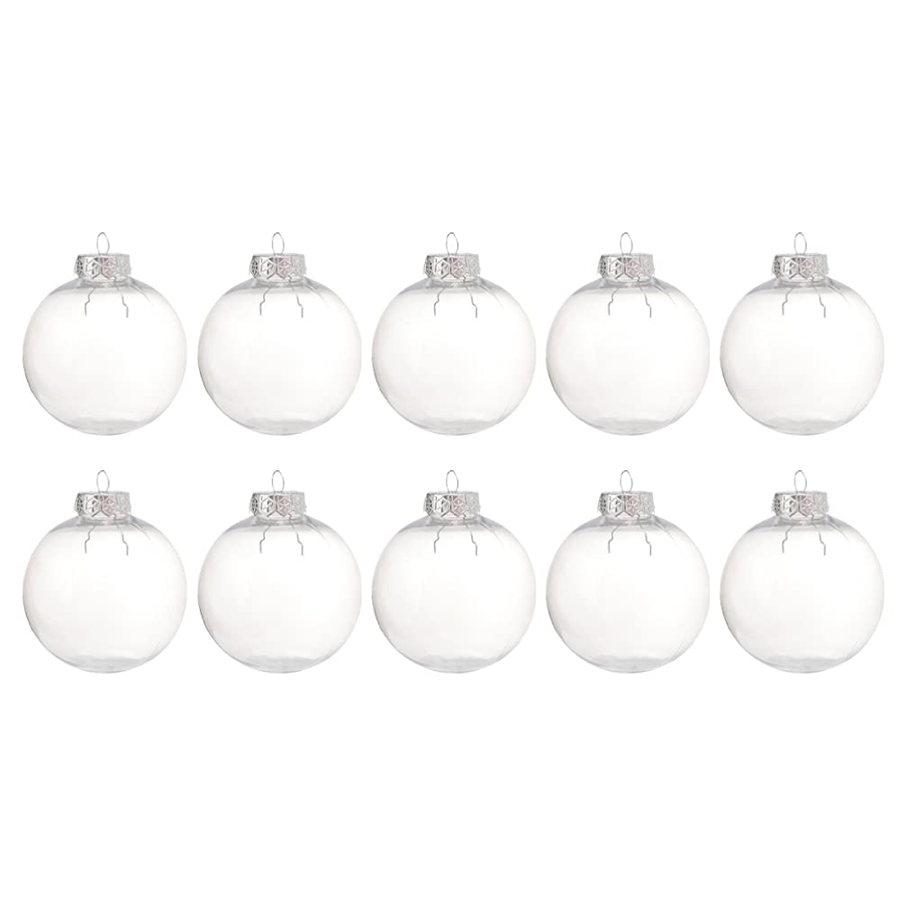 Boules de Noël transparentes incassables et décorations suspendues robustes