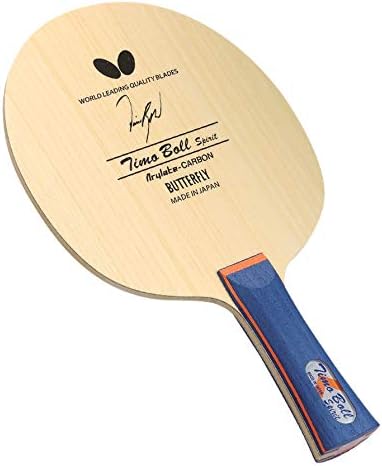 Miniatura 6 de Butterfly Timo Boll Spirit - Cuchilla de tenis de mesa, hoja de fibra de carbono de arilato, hoja de tenis de mesa profesional Butterfly -